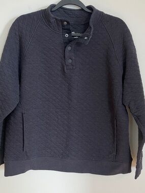 Eddie Bauer Men's L quilted snap pullover